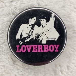 Vintage LOVERBOY Pinback Button.
